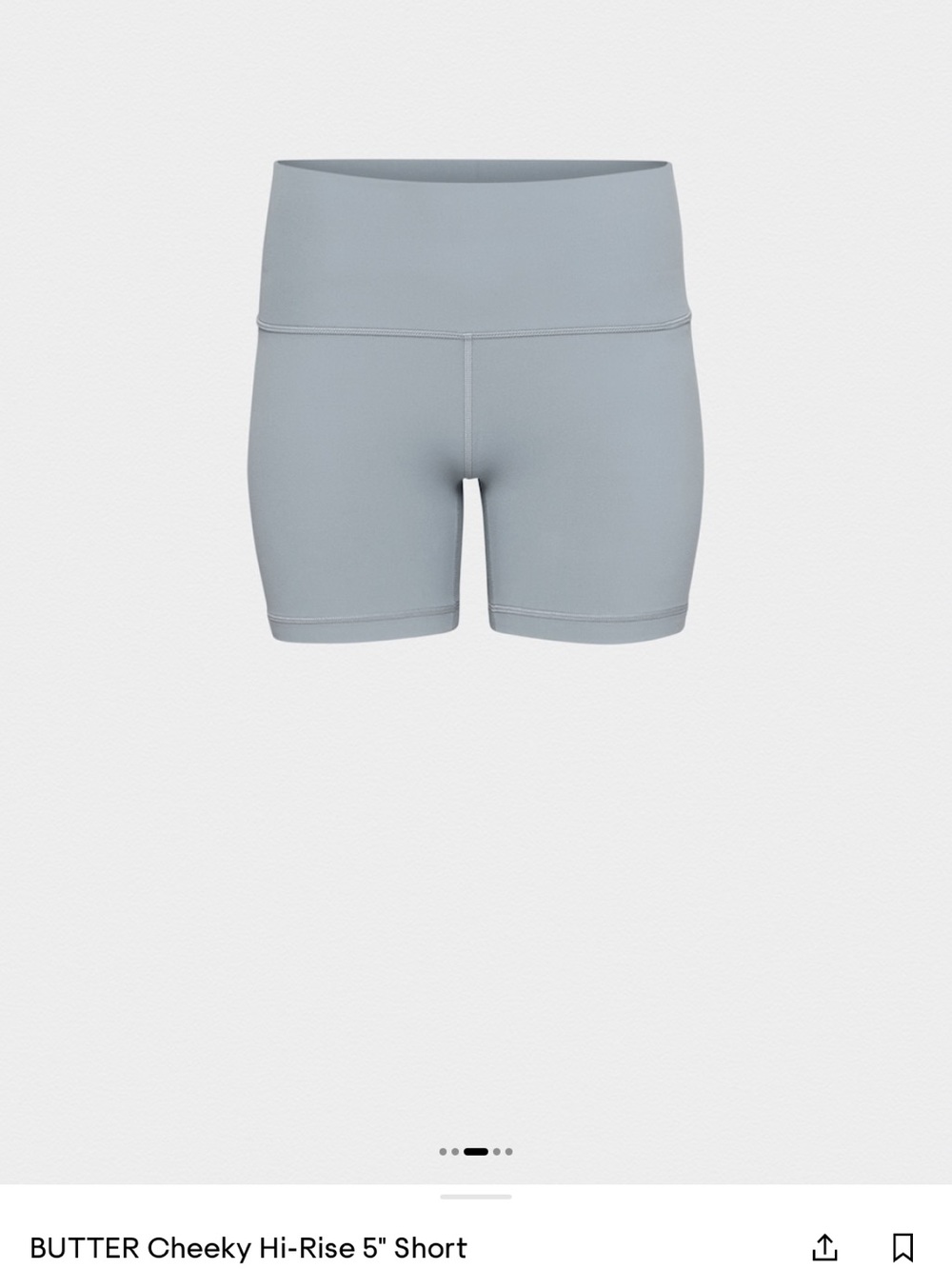 Aritzia BUTTER Cheeky Hi-Rise 5" Short